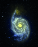 M51, la galaxie du Tourbillon, est un couple de galaxies une galaxie spirale régulière massive et une petite galaxie irrégulière.